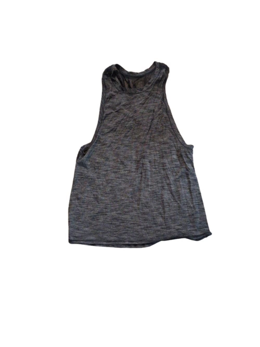 Lululemon work the circuit tank heathered Black/ black size 10?
